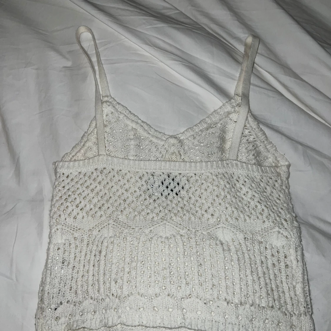 Vit stickad linnetopp från ASOS - 91