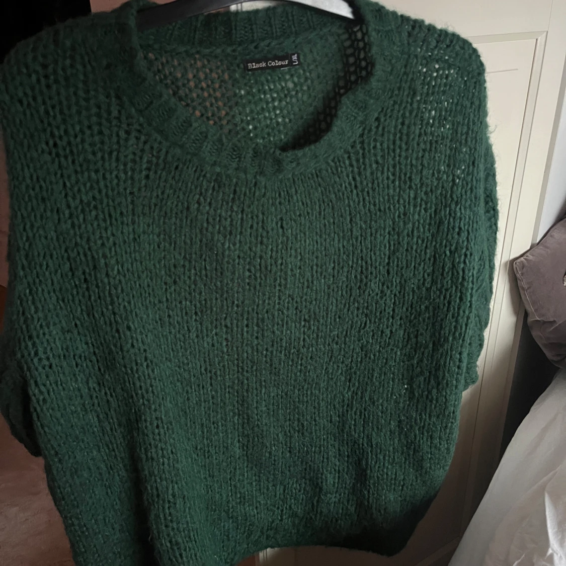 Grön mohair tröja  - 92