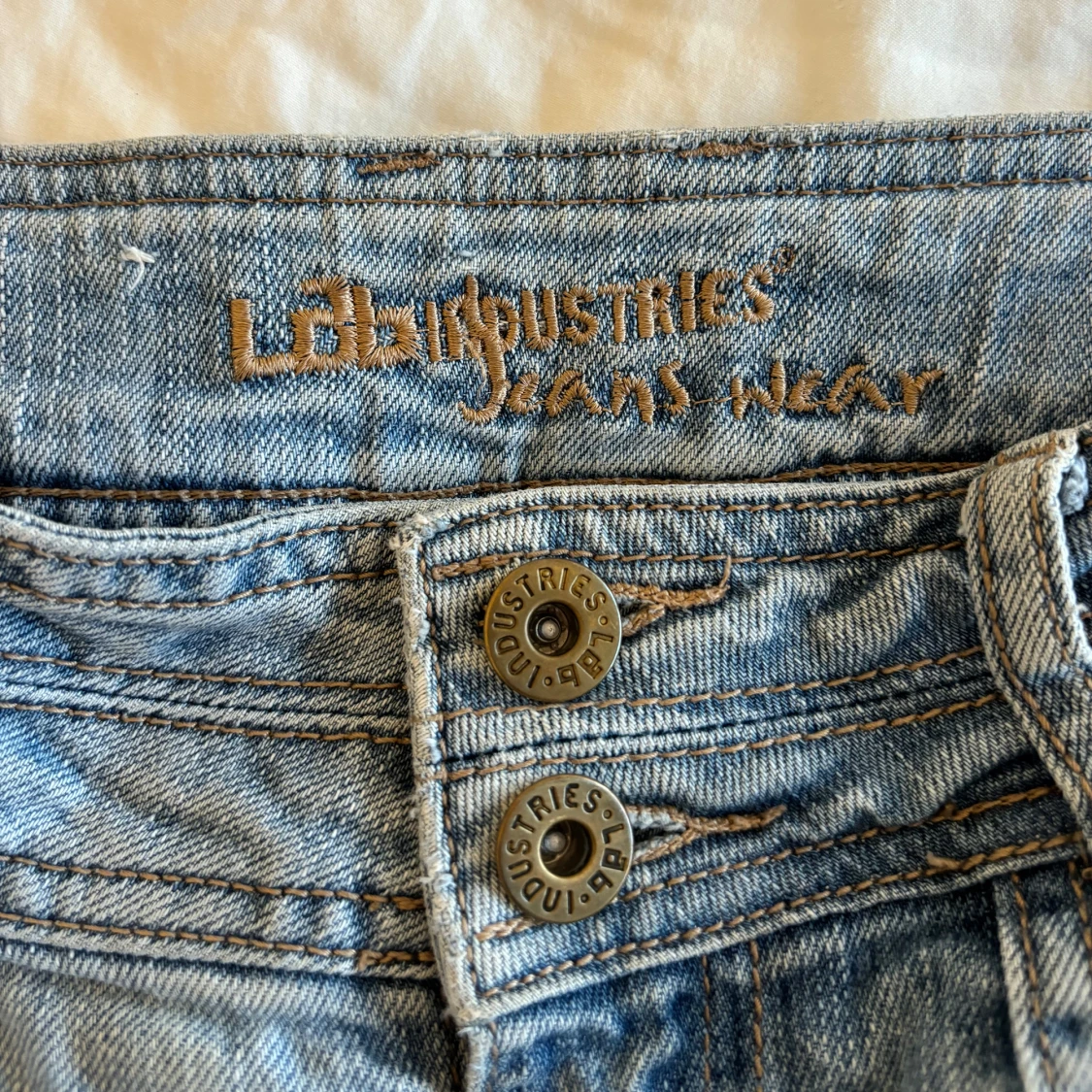 Låg-midjade bootcut jeans - 91