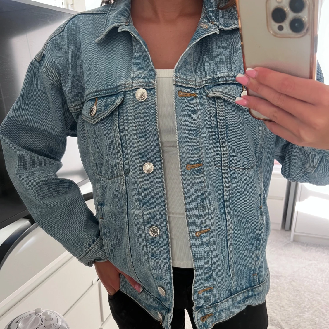 Blå jeansjacka  - 91