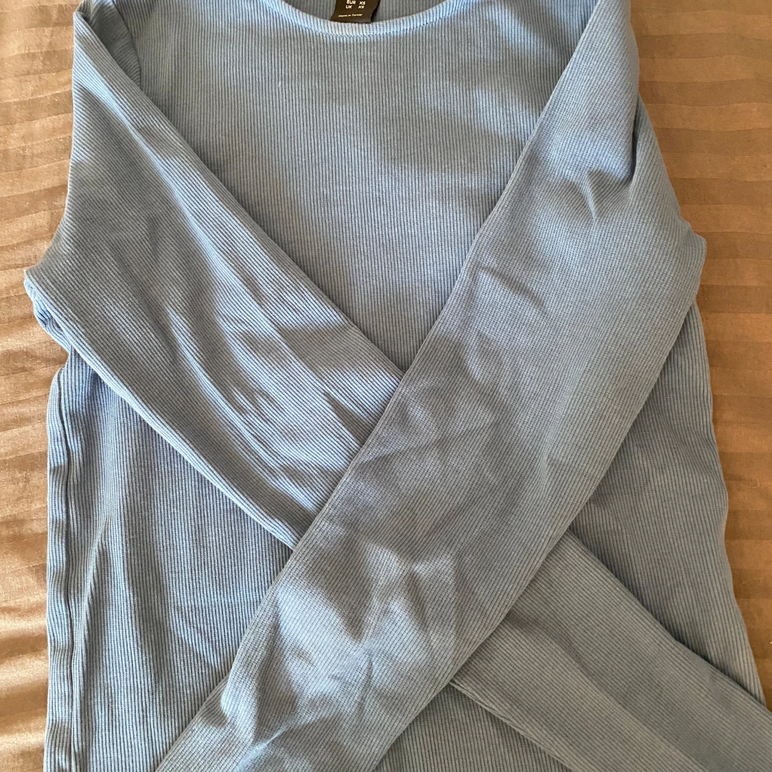 Blå långärmad - 90