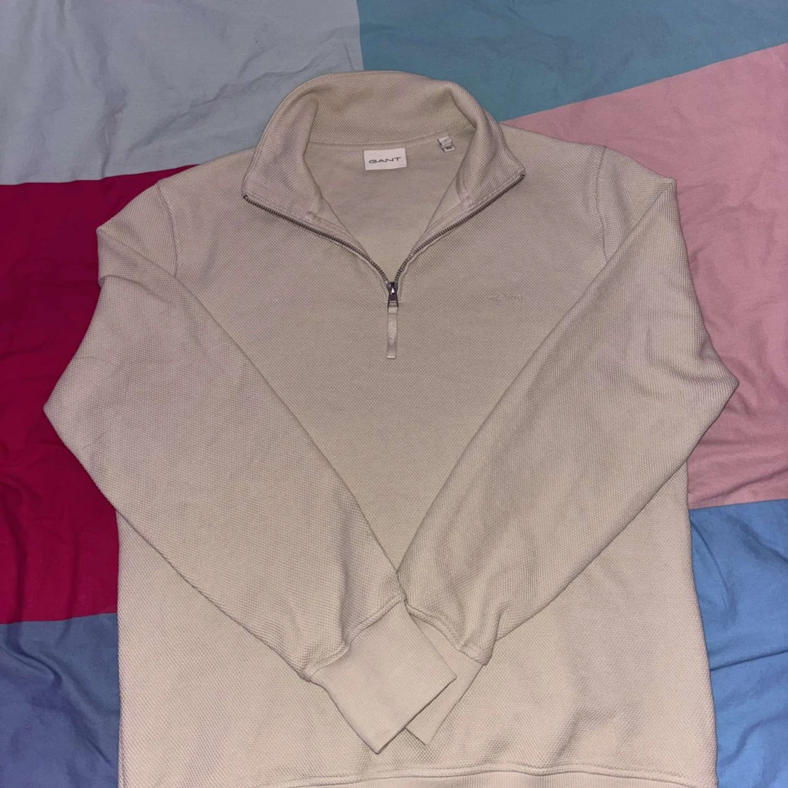 Waffle texture, Gant halfzip  - 3