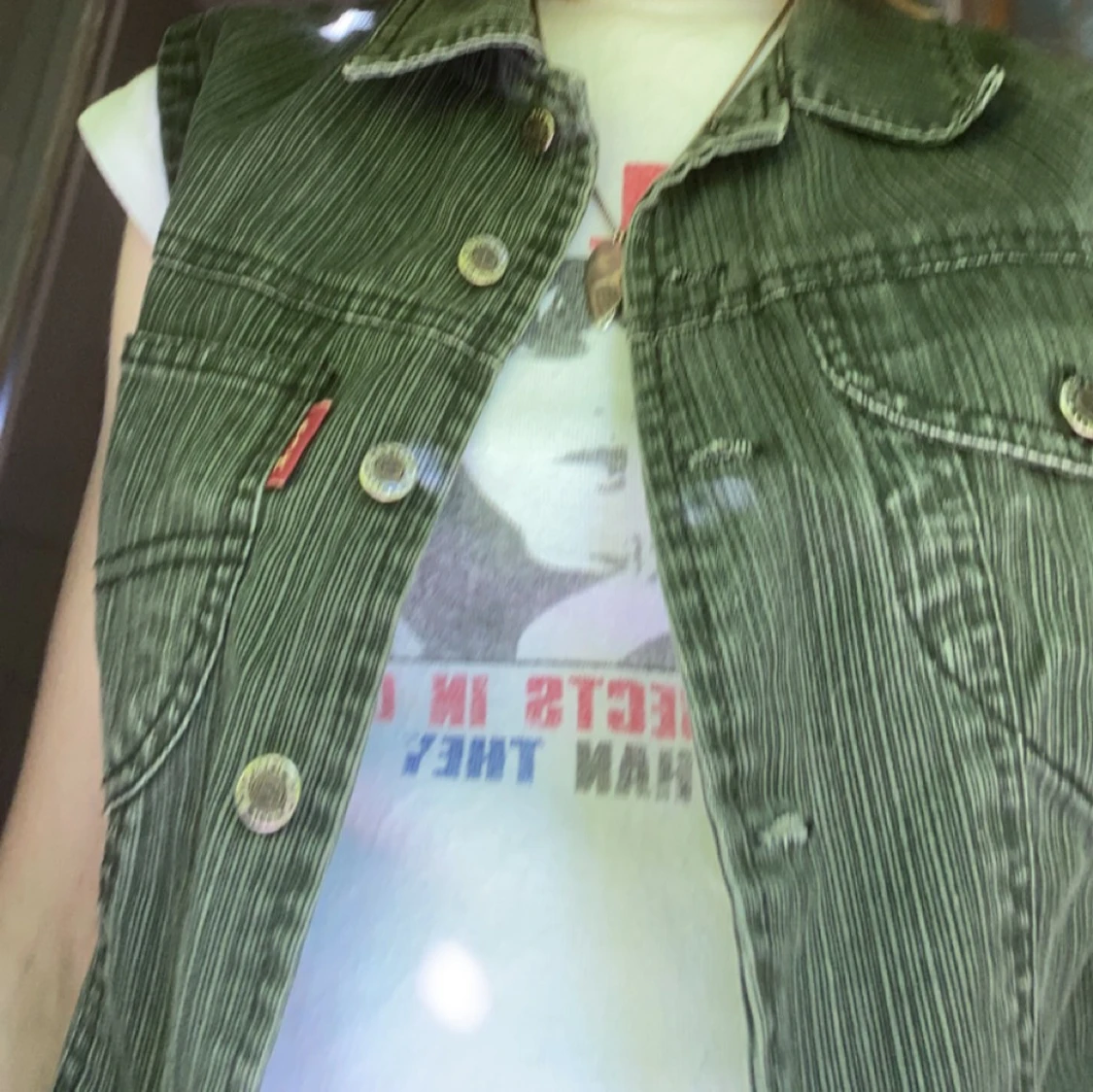 Grön jeansväst från ACM - 3