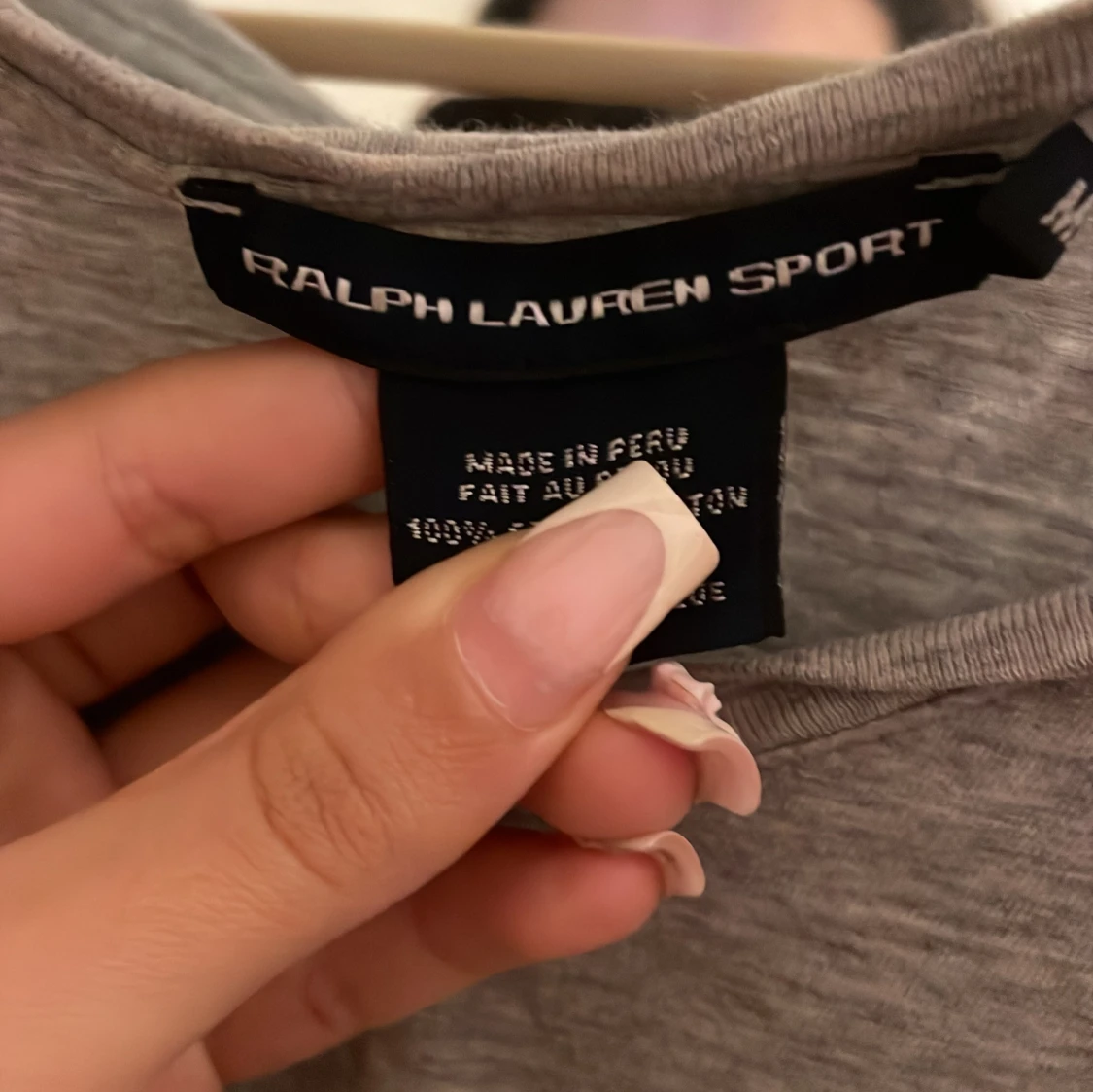 Grå långärmad tröja från Ralph Lauren Sport - 1