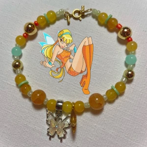 Armband winx Stella  - Handgjort armband i kvalitetspärlor❣️