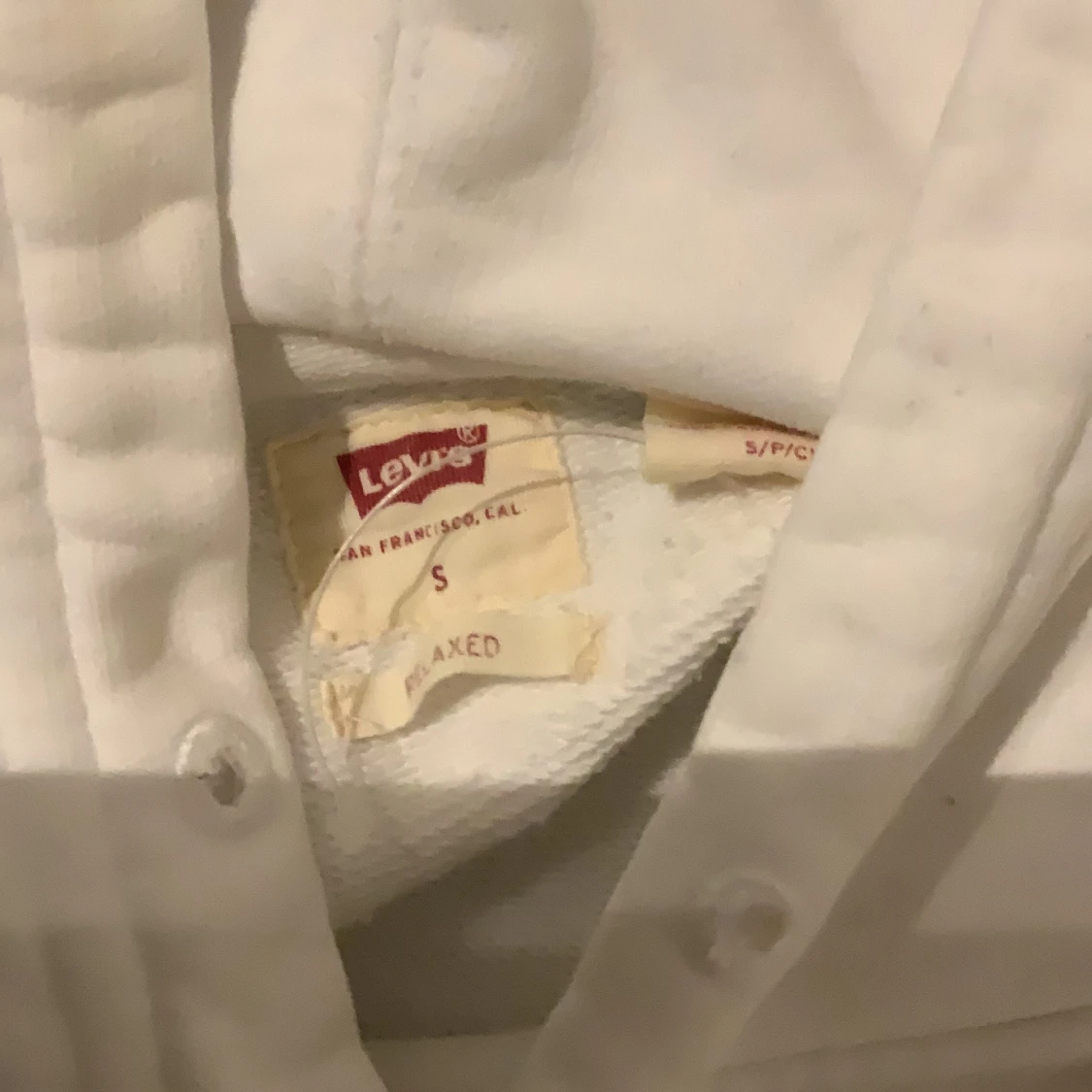 Vit hoodie från Levi's - 90