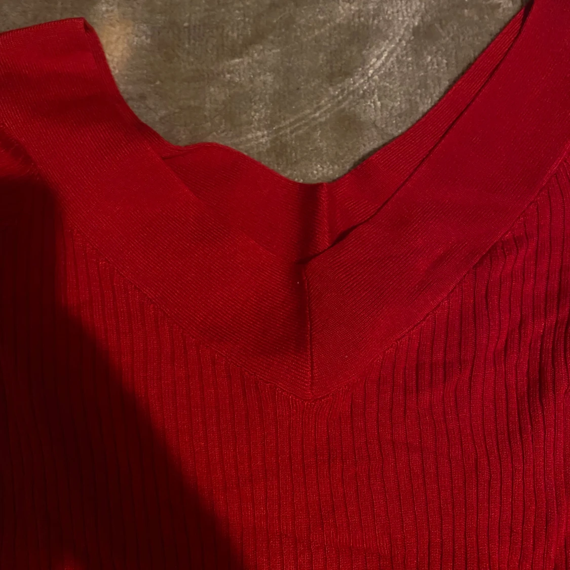 Röd ribbad topp från H&M - 90