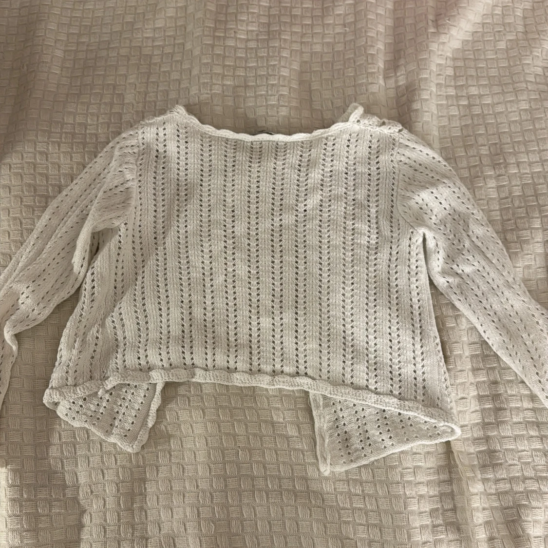 Vit stickad kofta från Lindex Kids - 90