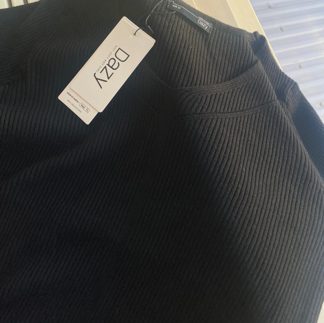 Ribbad söt tröja - 90