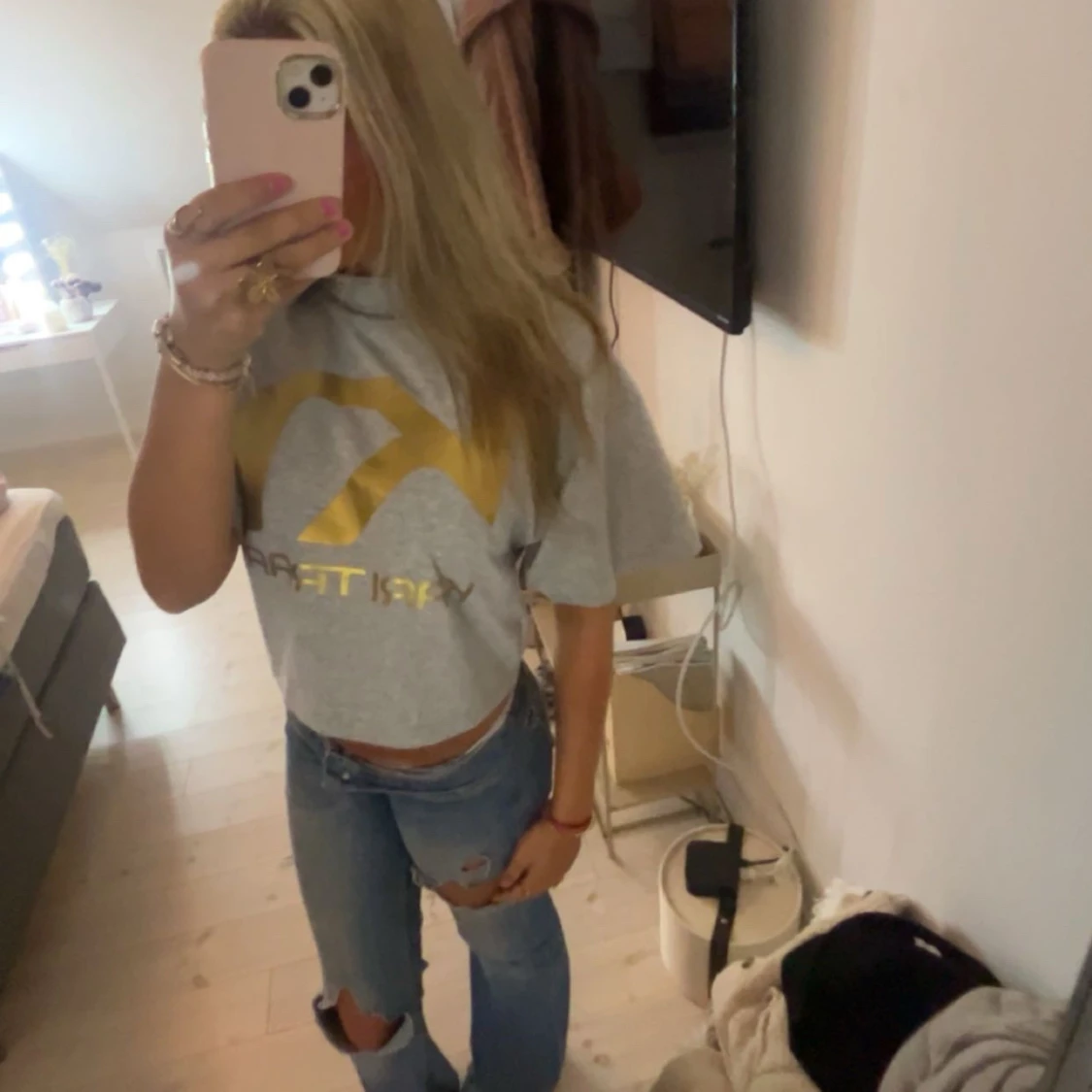 Trekvartsärmad hoodie - 91