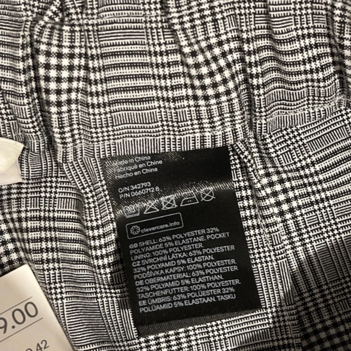 Rutiga kostymbyxor från H&M - 93