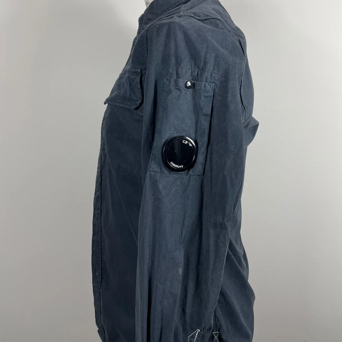 Mörkblå bomullsskjorta - 90