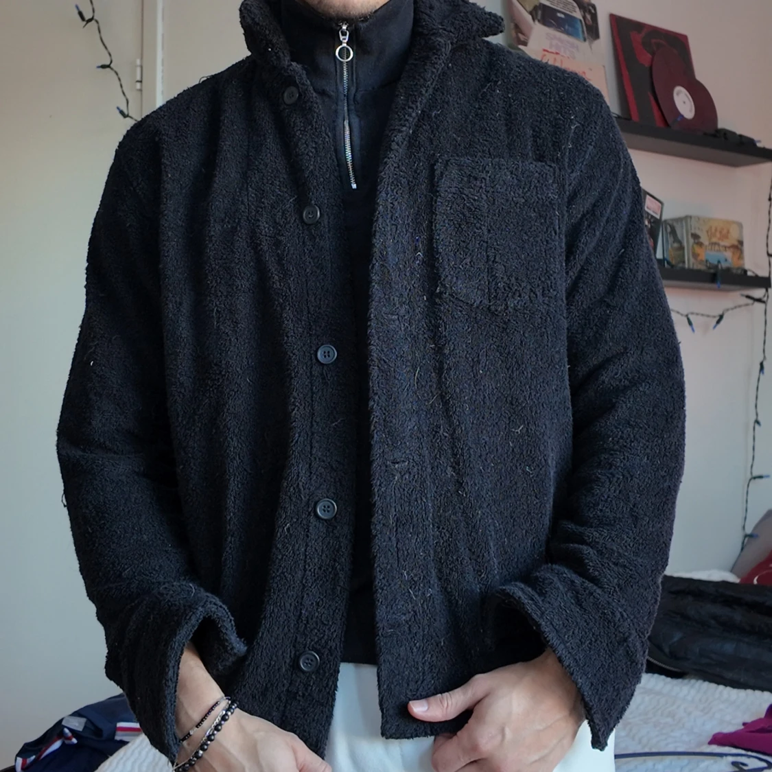 Svart fleecejacka från Weekday - 91