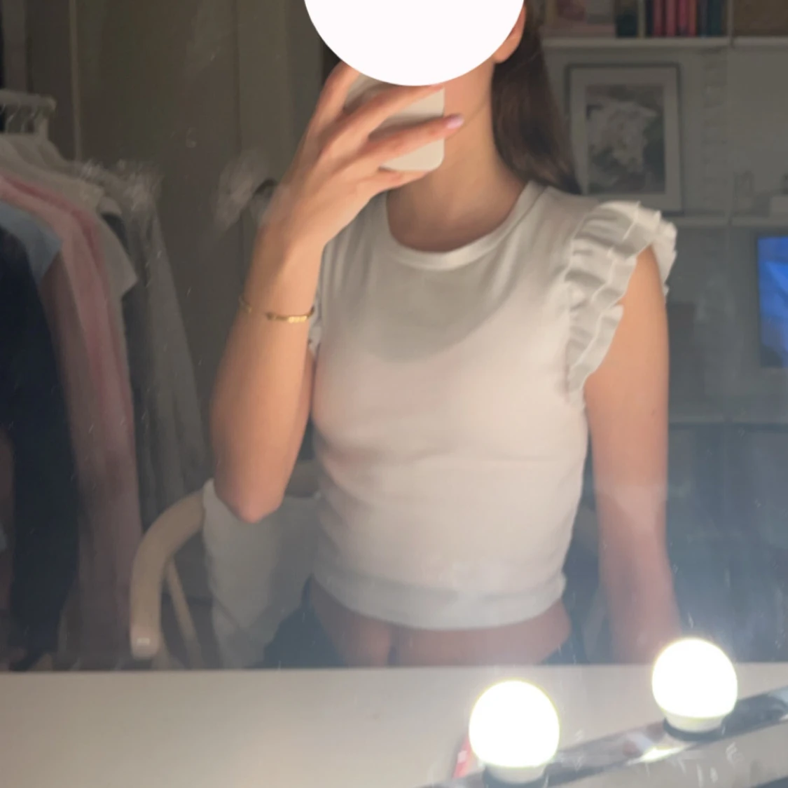 Vit volang topp Zara - 91