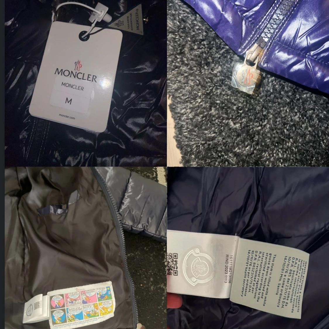 Marinblå pufferjacka från Moncler - 93