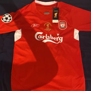 Liverpool retro - Säljer en otroligt snyggt Liverpool retro tröja för väldigt bra pris. Tröjan är i perfekt skick, och har aldrig använts, lappen sitter även kvar. Skriv vid minsta fundering! Tröjan är lite oversized så som den ska va, men den passar nog de flesta 