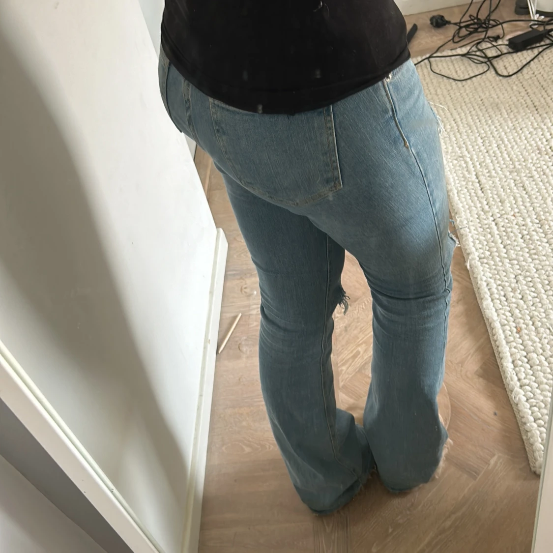 Lågmidjade bootcut jeans - 91
