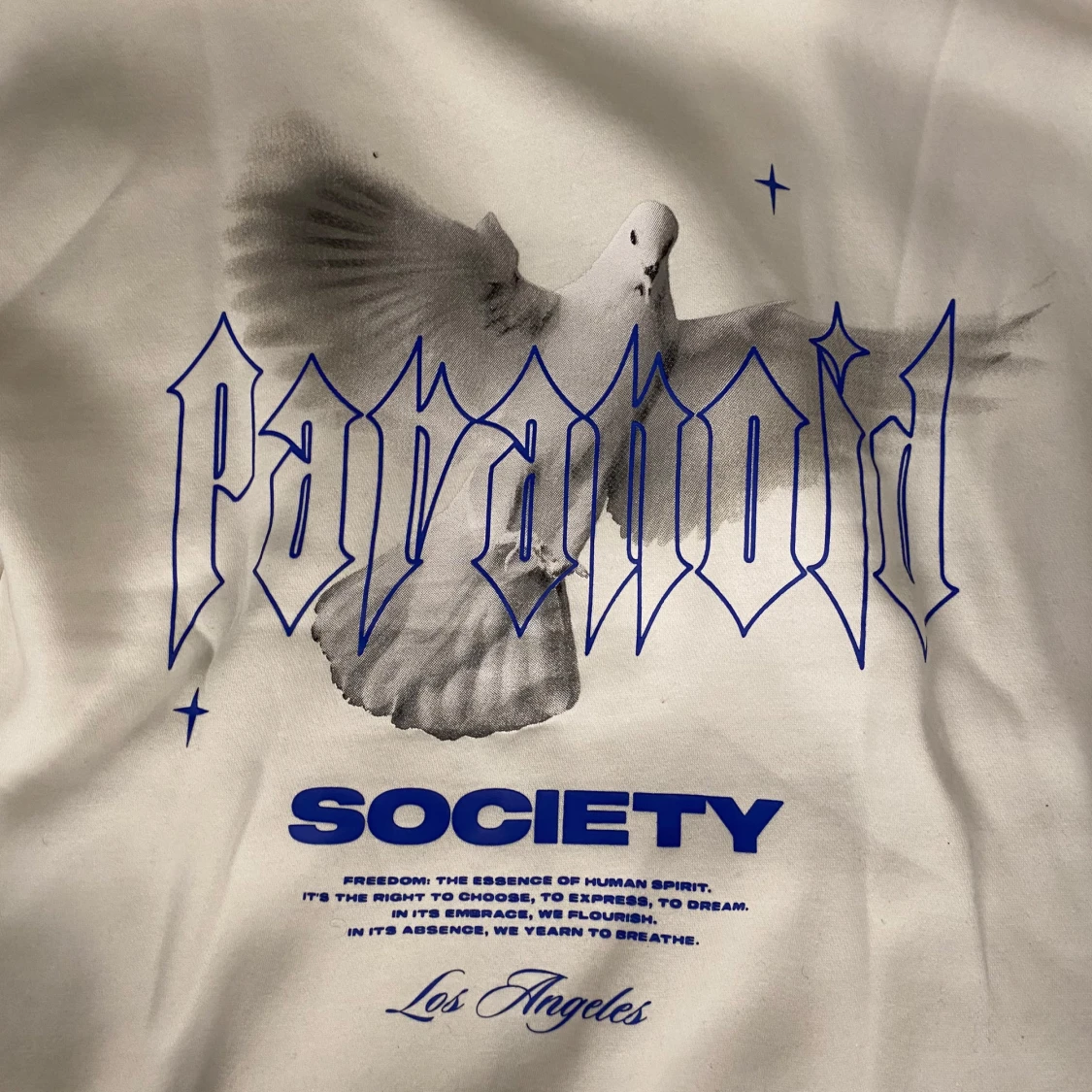 Vit hoodie från P-society - 3