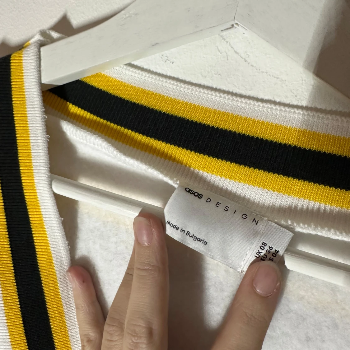 Vit långärmad tröja från ASOS DESIGN - 2