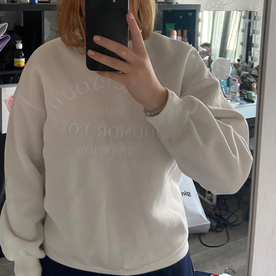 Vit sweatshirt  - 91