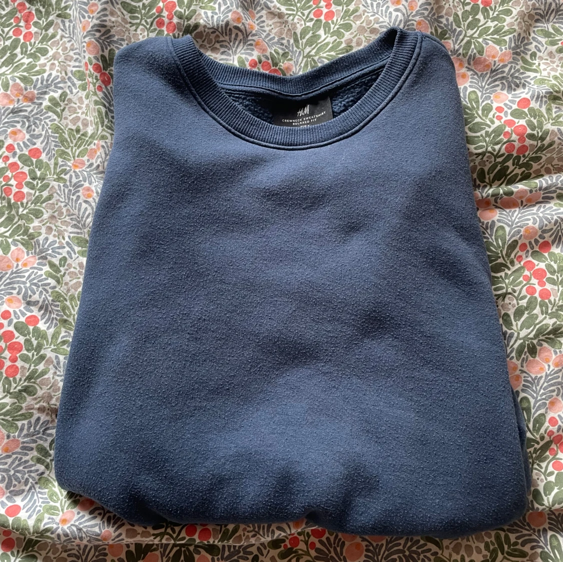 Blå sweatshirt - 90