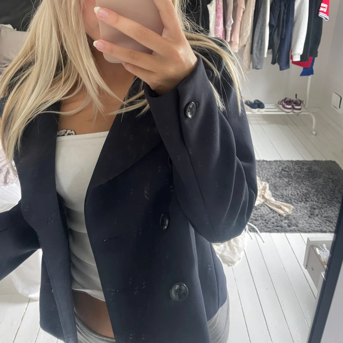 Mörkblå kappa🩷 - 90