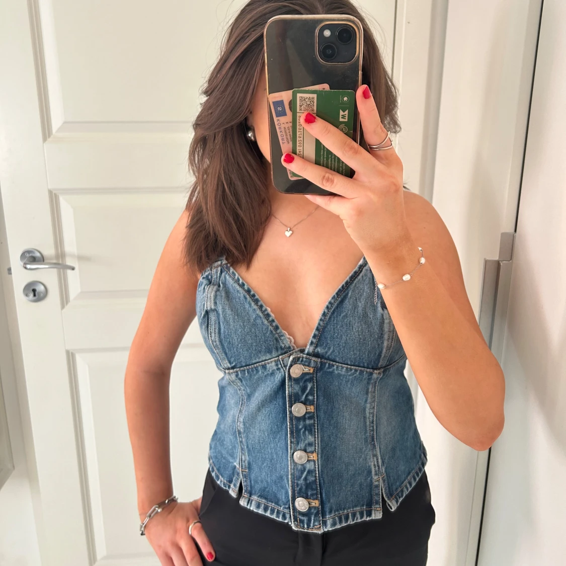 Jeans topp - 90