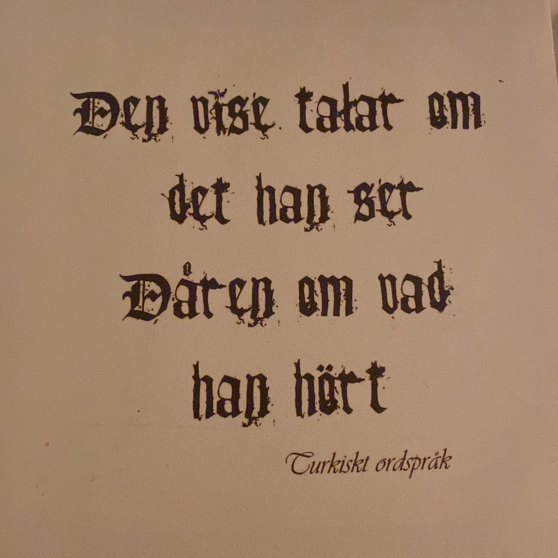 Tavlor med ordspråk i gotisk stil - 90