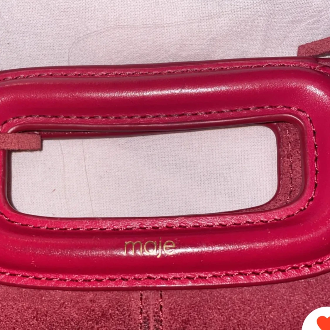 Röd mockaväska från Maje - 1