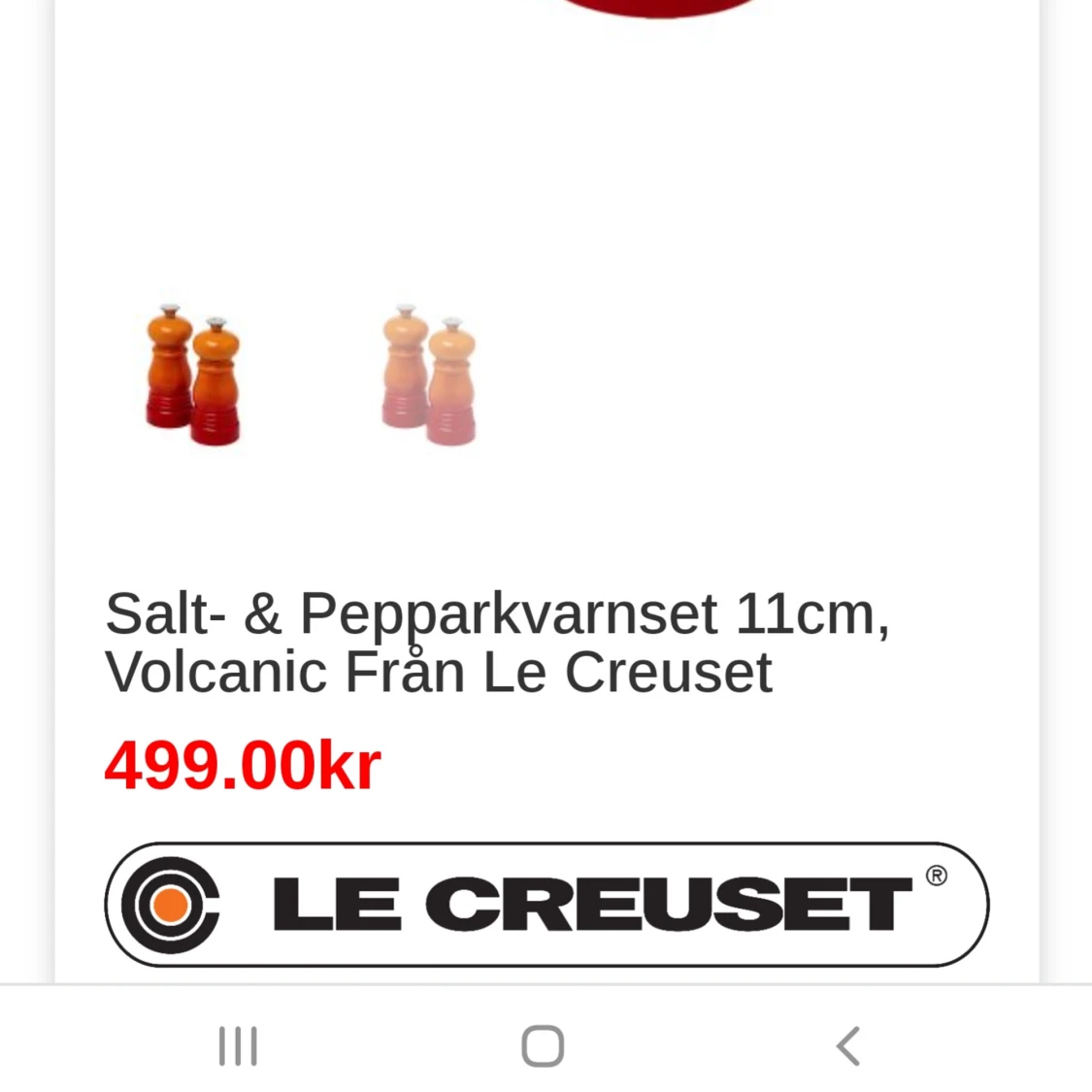 LE CREUSET Salt och pepparkvarn 11cm - 91