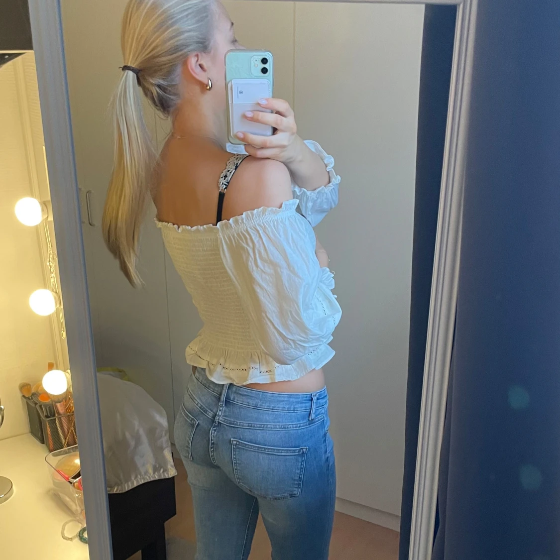 Vit offshoulder blus - 3