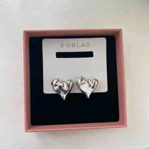 Silverfärgade hjärtformade örhängen - Snygga nickelfria hjärt örhängen aldrig använda kunde inte lämna tillbaka dem💗 Köpte för 300 men säljer för 150kr