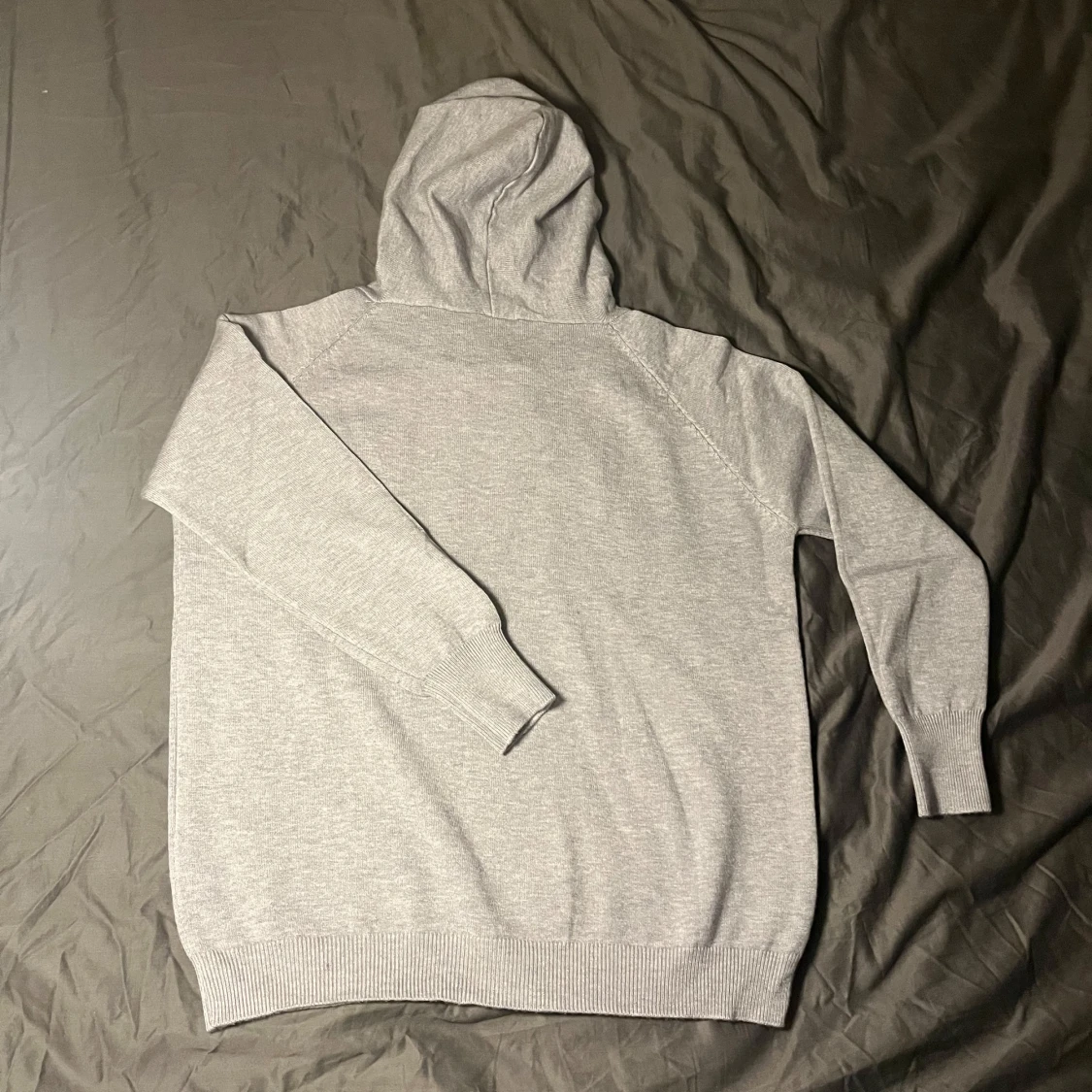 Grå Merinoulls hoodie  - 2