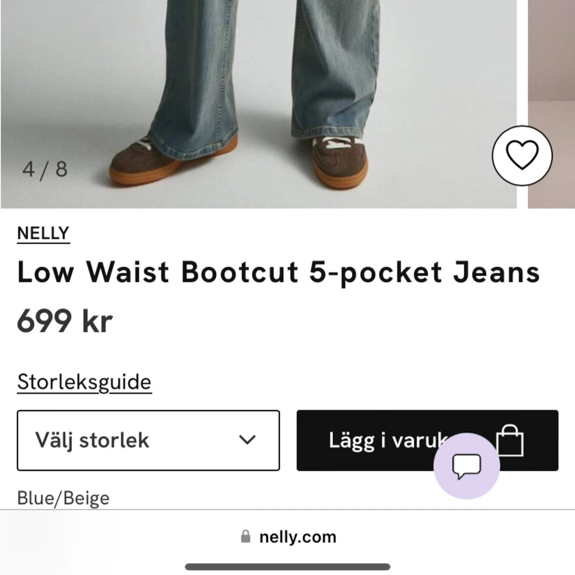 Low waist bootcut 5-pocket jeans - 93