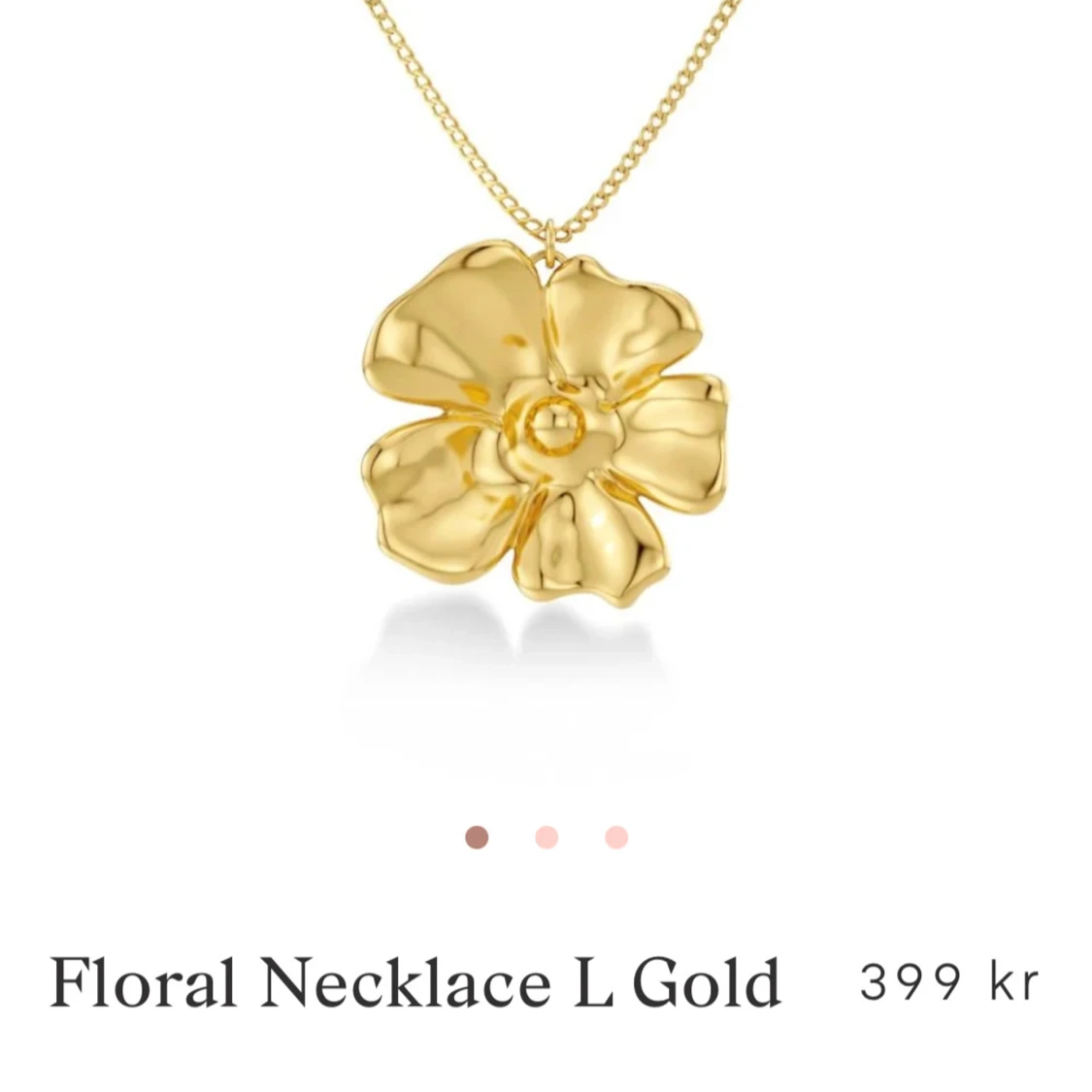 Edblad Floral Necklace L Gold - 90
