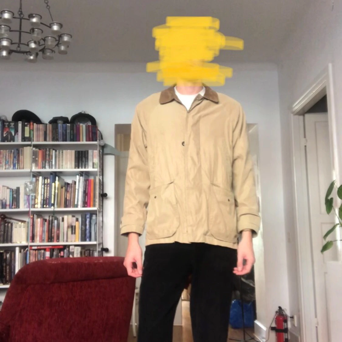 Beige höstjacka, L - 91