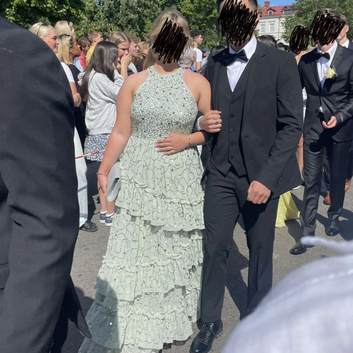 Grön balklänning - 91