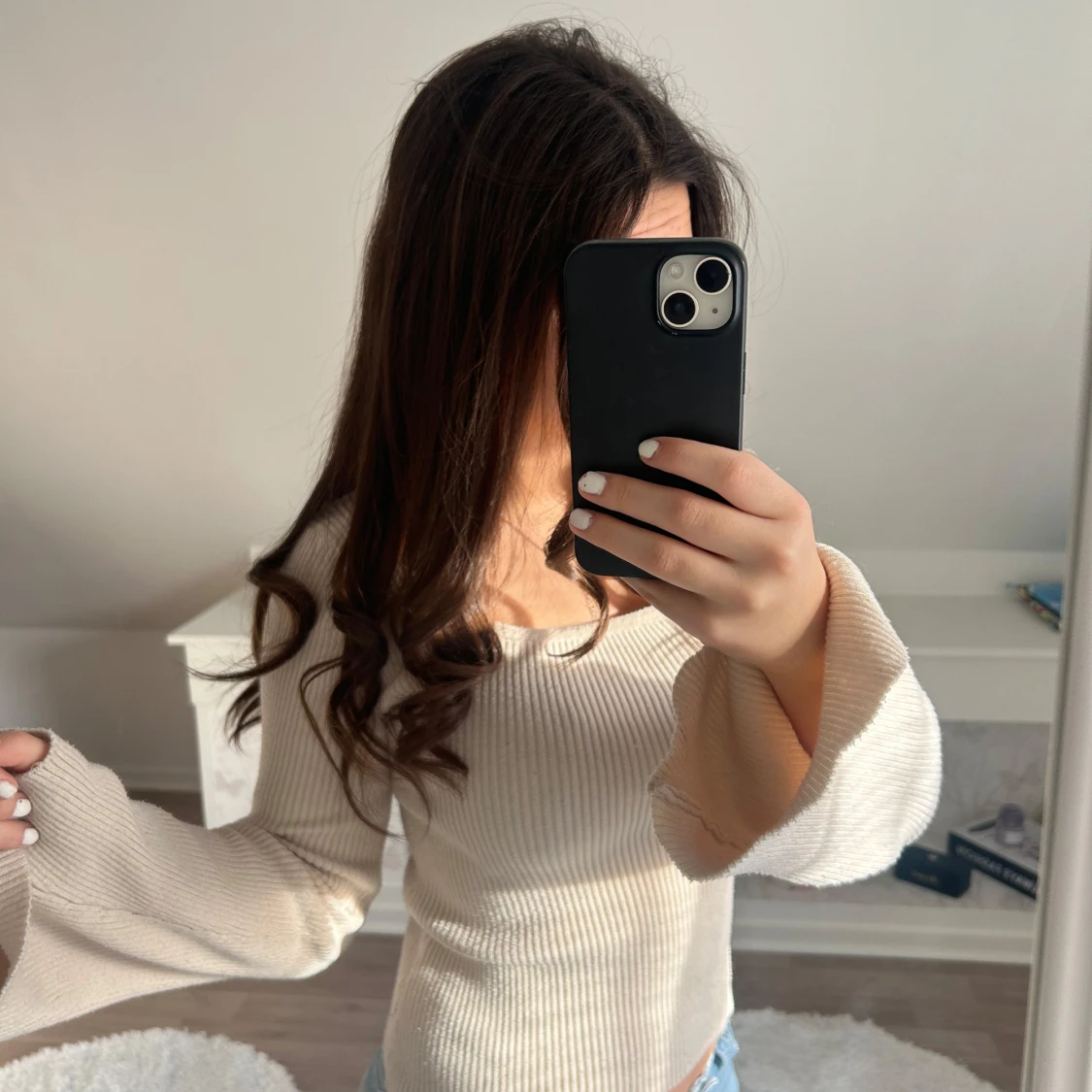 Utsvängd tröja - 90