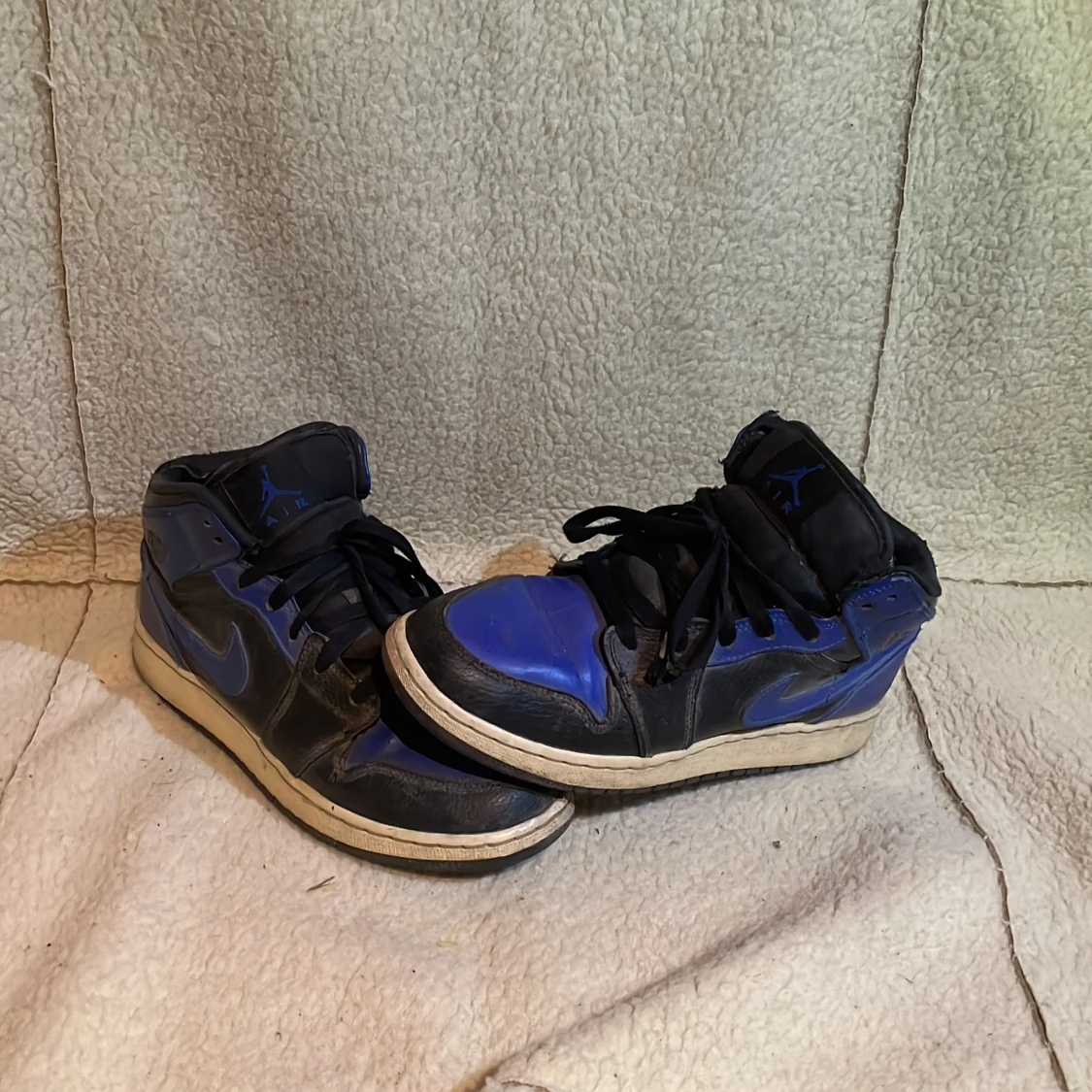 Nike Air Jordans i svart och blått - 91