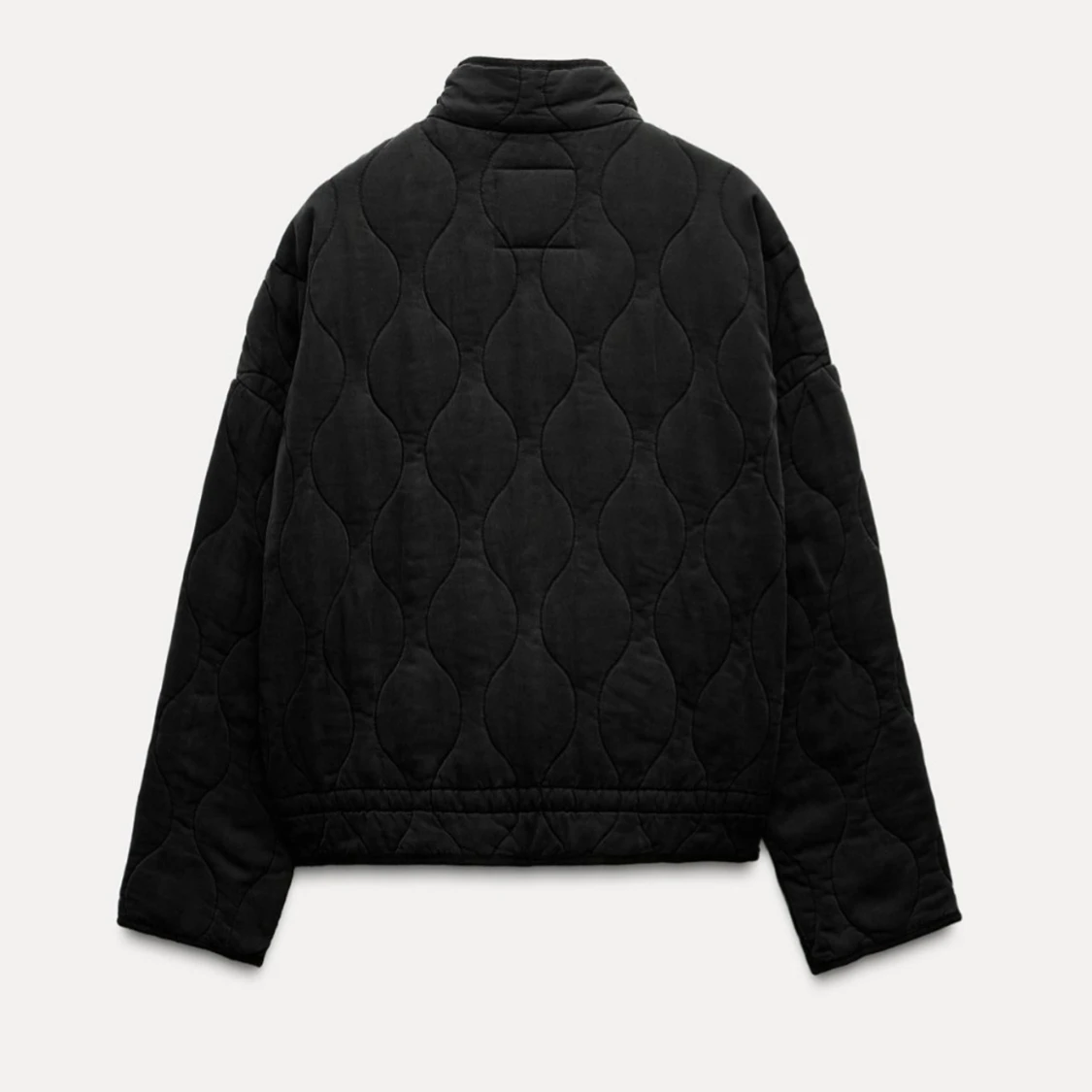 Svart quiltad jacka - 90