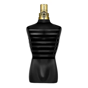 Jean Paul Gaultier Le Male Le Parfum - Upptäck Jean Paul Gaultier Le Male Le Parfum, en intensiv och maskulin doft. Flaskan är formad som en svart torso med guldiga detaljer, vilket ger en lyxig känsla. Doften kombinerar noter av lavendel, iris, vanilj och kardemumma för en förförisk upplevelse.