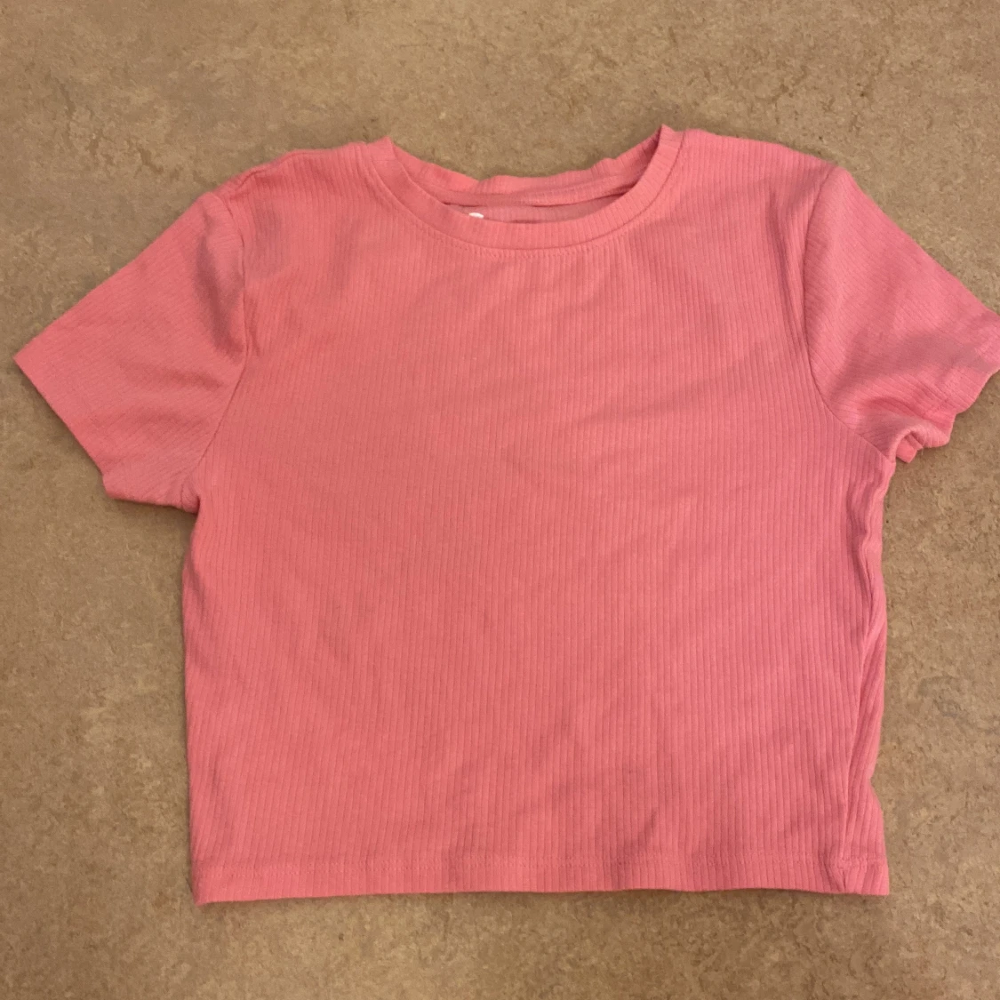 Rosa ribbad t-shirt