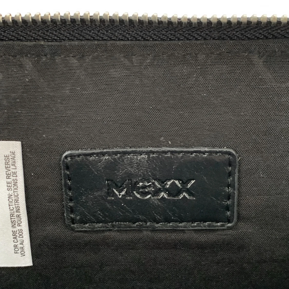 Mexx Kuvertväska Väska Svart Konstläder med Silver Nitar Rock Punk Goth - 4