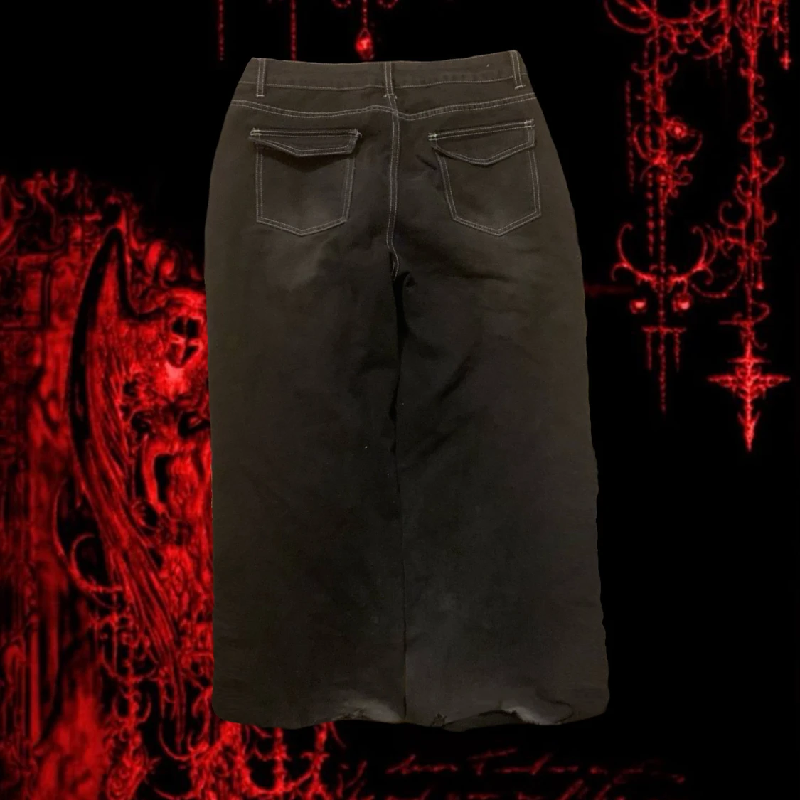 Baggy svarta jeans - 1