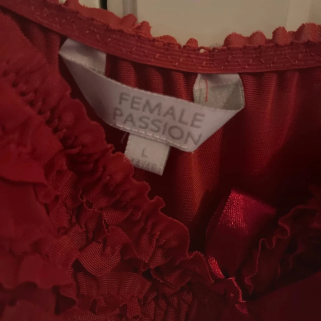 Röd sov klänning  - 2