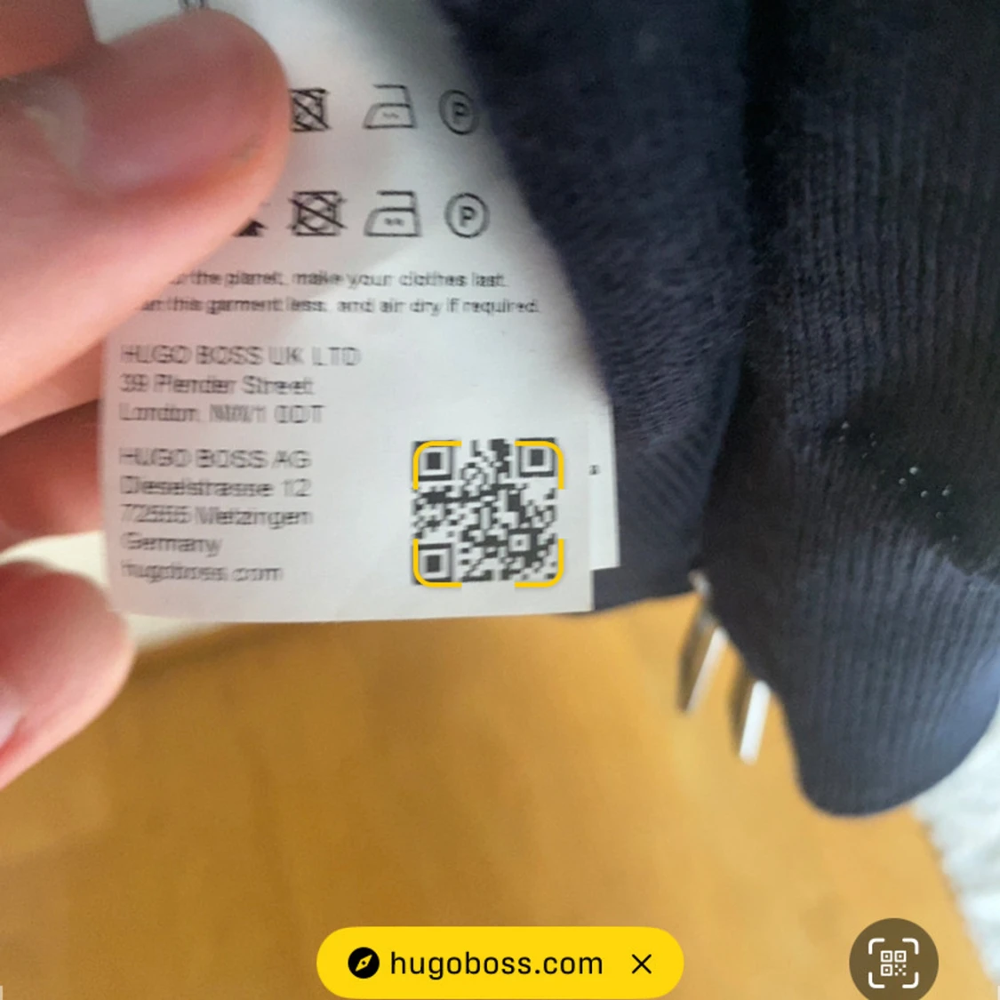 Mörkblå fullzip från Hugo Boss - 3