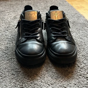 Giuseppe zanotti  - Rejält feta zanottis, skorna är unika och vintage. Dragkedjan där bak är exklusiv och det är inte många som har det, skorna kommer inte med något og men är äkta och i väldigt bra skick nästan så gott som nytt. Hör av dig vid minsta lilla fundering! 