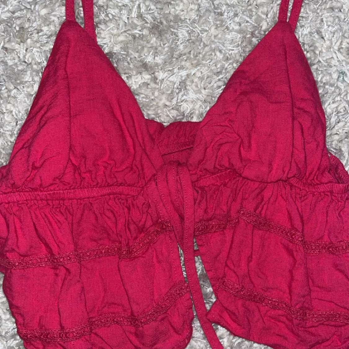 Blå och rosa linnetopp - 1