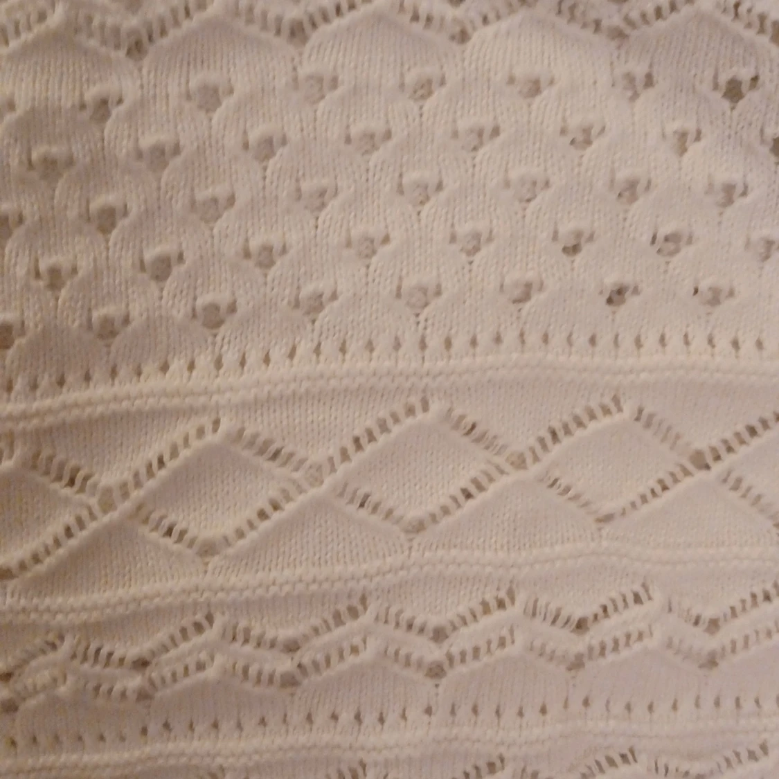Vit stickad kofta från Zara - 1