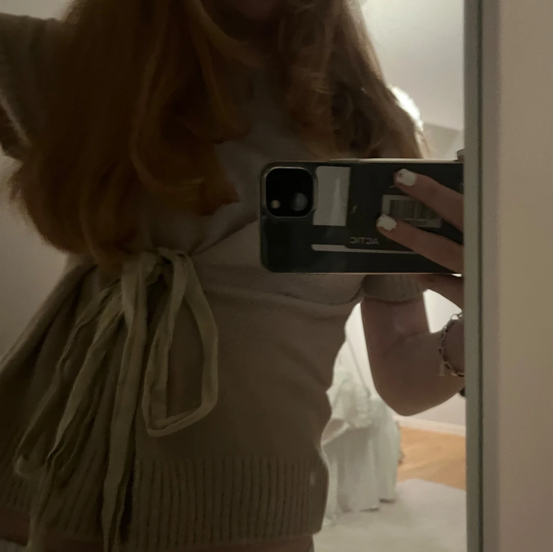 Beige stickad topp från Zara - 1